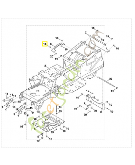 Vis six pans m8x16 9008-318-1780. Pièce de rechange Sithl / Vicking