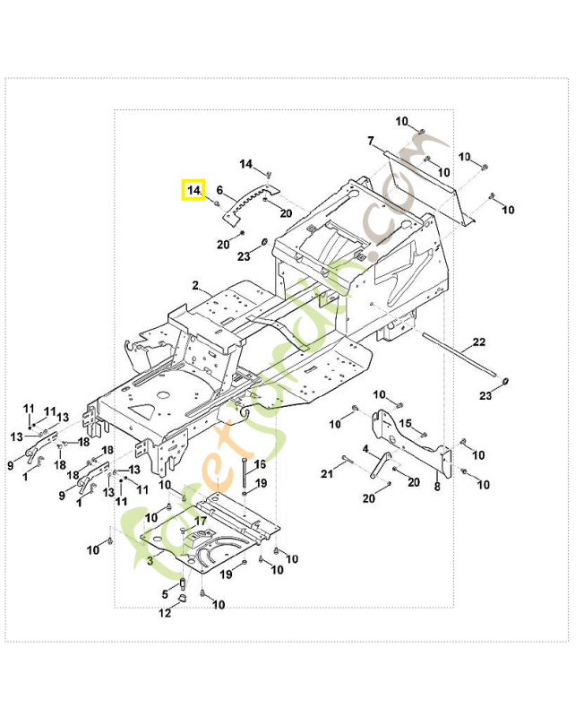Vis six pans m8x16 9008-318-1780. Pièce de rechange Sithl / Vicking