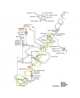 Vis 725245751 husqvarna. Pièce de rechange Husqvarna