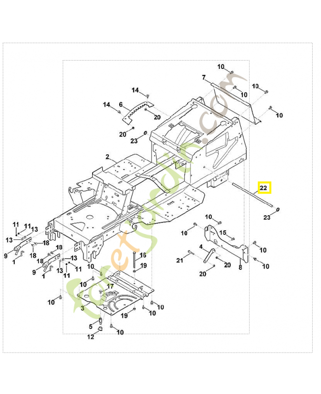 Support 6165-763-3800. Pièce de rechange Sithl / Vicking Support 6165-763-3800. Pièce de rechange Sithl / Vicking
