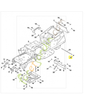 Attache rapide d12x25x2,4 9991-003-1125. Pièce de rechange Sithl / Vicking