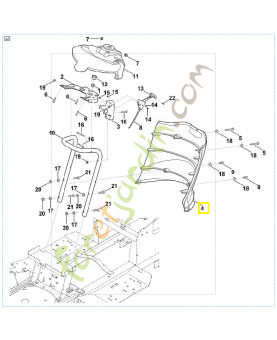 Habillage 6170-706-4700. Pièce de rechange Sithl / Vicking