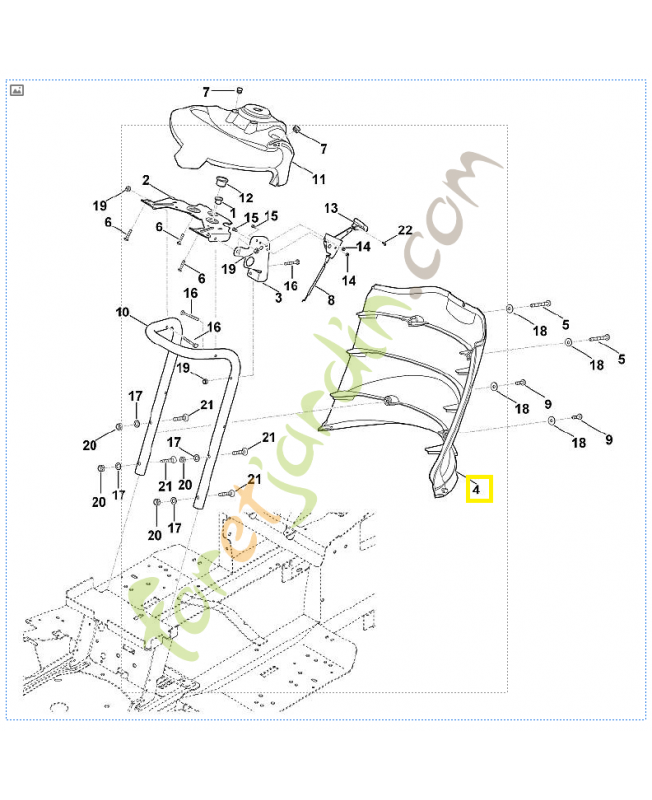 Habillage 6170-706-4700. Pièce de rechange Sithl / Vicking