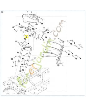 Vis cylindrique p5x22 9074-478-4131. Pièce de rechange Sithl / Vicking