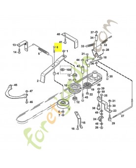 Vis six pans m8x55 9008-319-1960. Pièce de rechange Sithl / Vicking