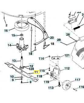 Lame standard 532134149. Pièce de rechange Husqvarna