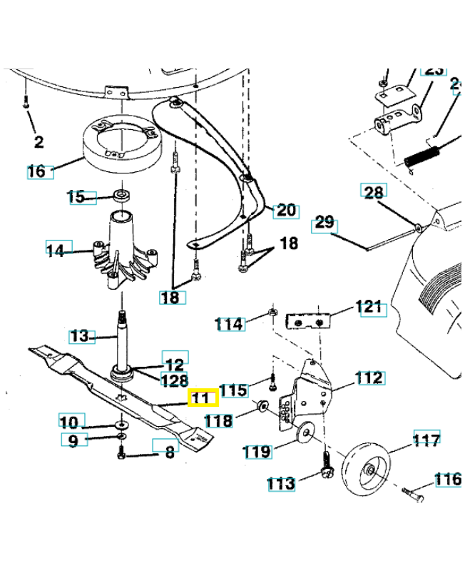 Lame standard 532134149. Pièce de rechange Husqvarna