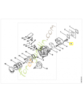 Vis m6x25 9008-319-1350. Pièce de rechange Sithl / Vicking