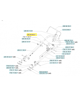 Levier 295688001. Pièce de rechange Husqvarna