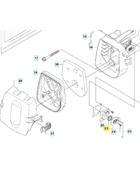 Levier 544014601. Pièce de rechange Husqvarna