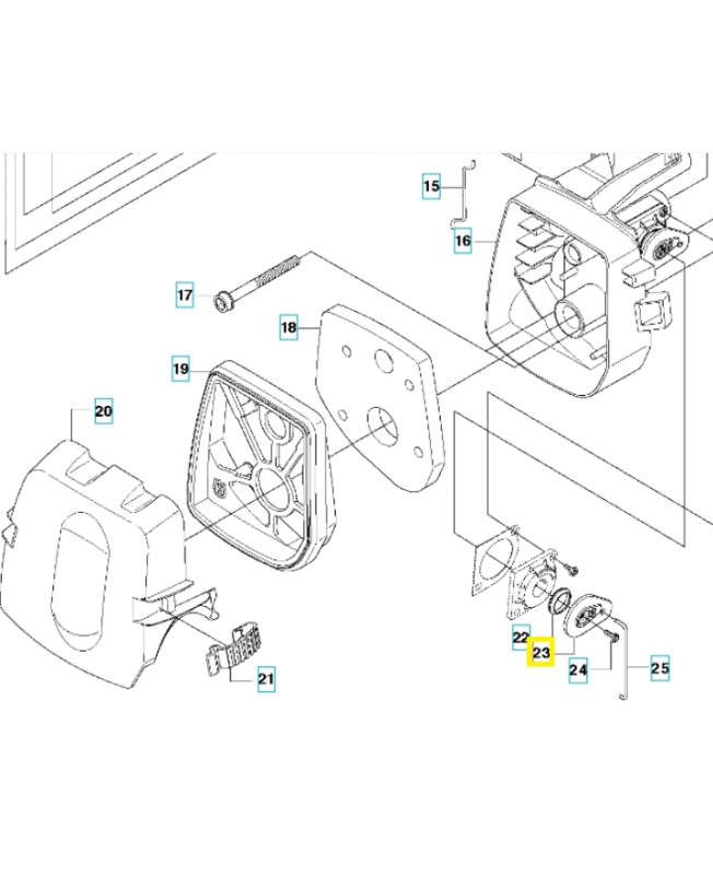 Levier 544014601. Pièce de rechange Husqvarna