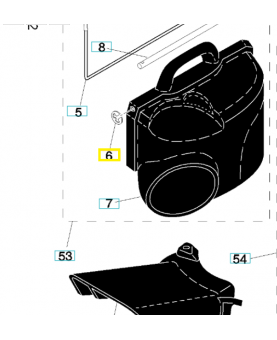Clips 812000014. Pièce de rechange Husqvarna