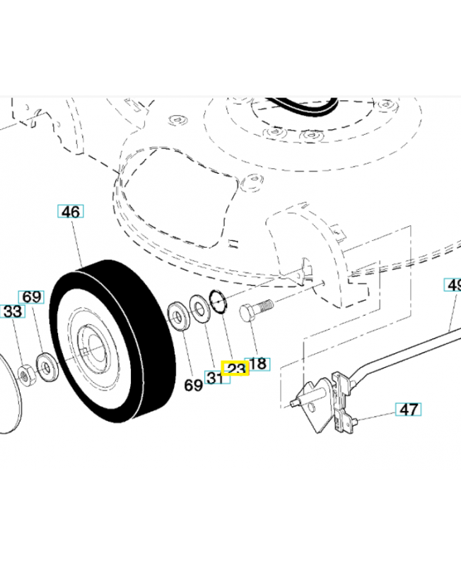 Joint torique 532197480. Pièce de rechange Husqvarna