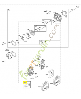 Poire d'amorçage - carburateur 0003-000-3121. Pièce détachée pour moteur thermique Briggs et Straton