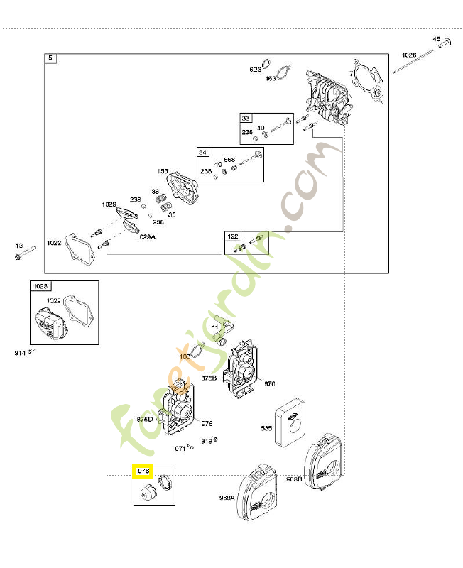 Poire d'amorçage - carburateur 0003-000-3121. Pièce détachée pour moteur thermique Briggs et Straton