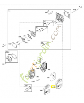 595660 cache - filtre à air 0003-000-3379. Pièce détachée pour moteur thermique Briggs et Straton