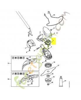 Moteur électrique fsa 90 4863-600-0201. Pièce détachée Stihl / Vicking