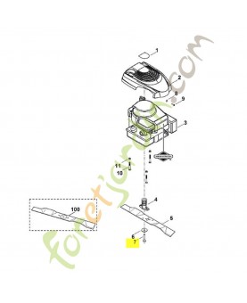 Vis a six pans 3/8 9008-341-9076. Pièce de rechange Sithl / Vicking