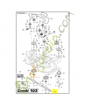 lame bio husqvarna ref. 597714620 Remplace référence 590749420 et 590749402