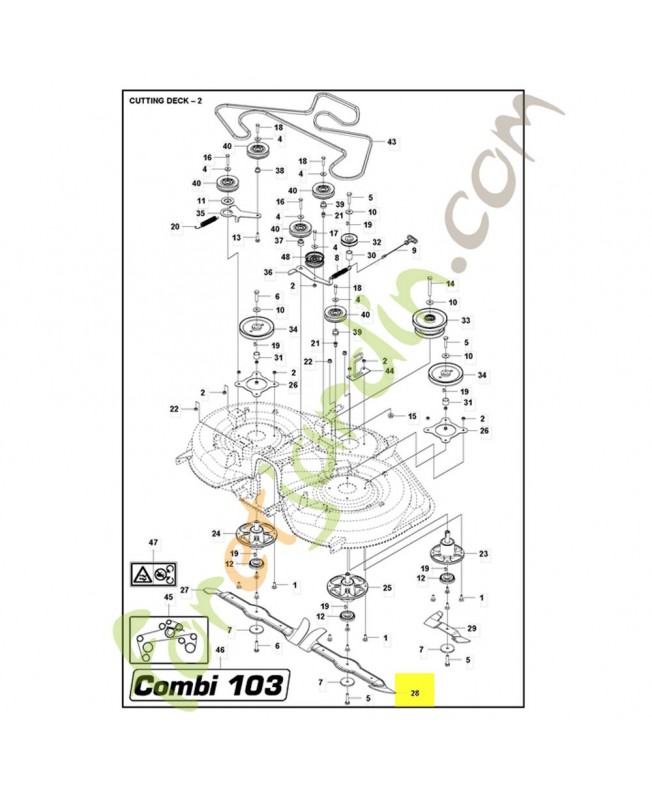 lame bio husqvarna ref. 597714620 Remplace référence 590749420 et 590749402