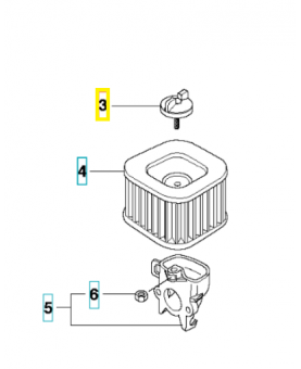 Bouton 537213204. Pièce de rechange Husqvarna