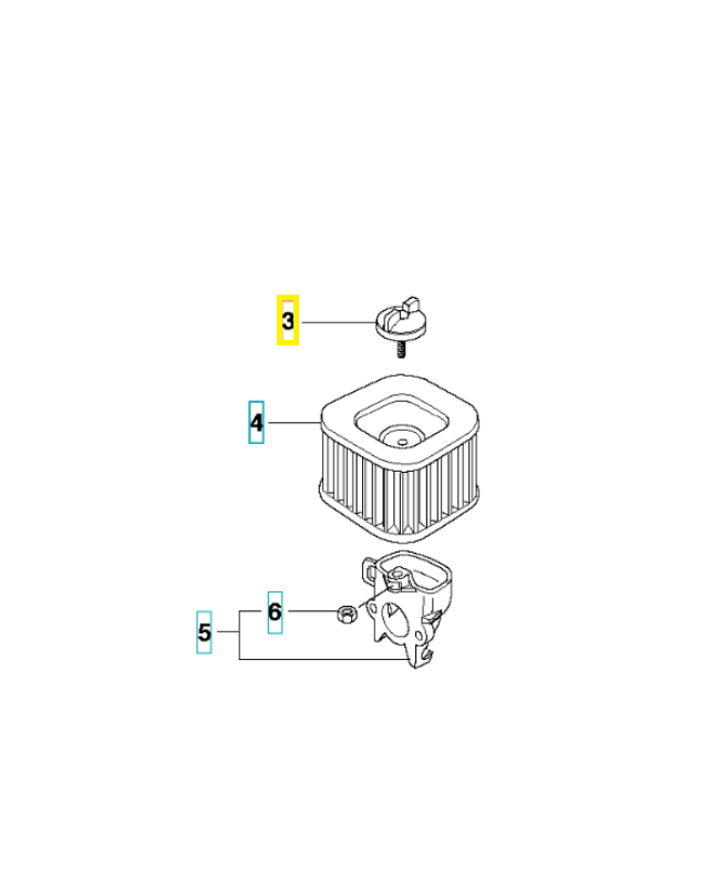 Bouton 537213204. Pièce de rechange Husqvarna