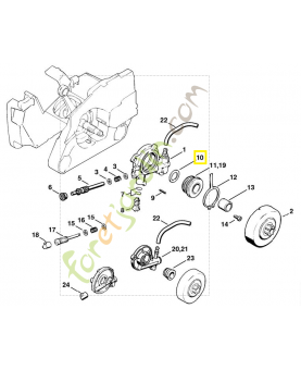 Rondelle 0000-958-1234. Pièce de rechange Sithl / Vicking