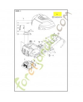 Autocollant Husqvarna ref. 577062001