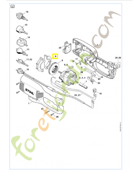 Déflecteur d'air 6440-602-2200. Pièce de rechange Sithl / Vicking