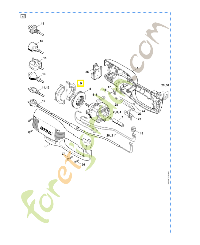Déflecteur d'air 6440-602-2200. Pièce de rechange Sithl / Vicking