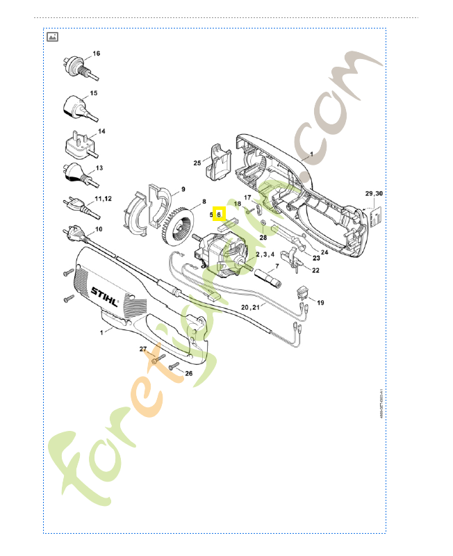 Jeu de charbon. Pièce de rechange Sithl / Vicking reference 6440-600-2700 