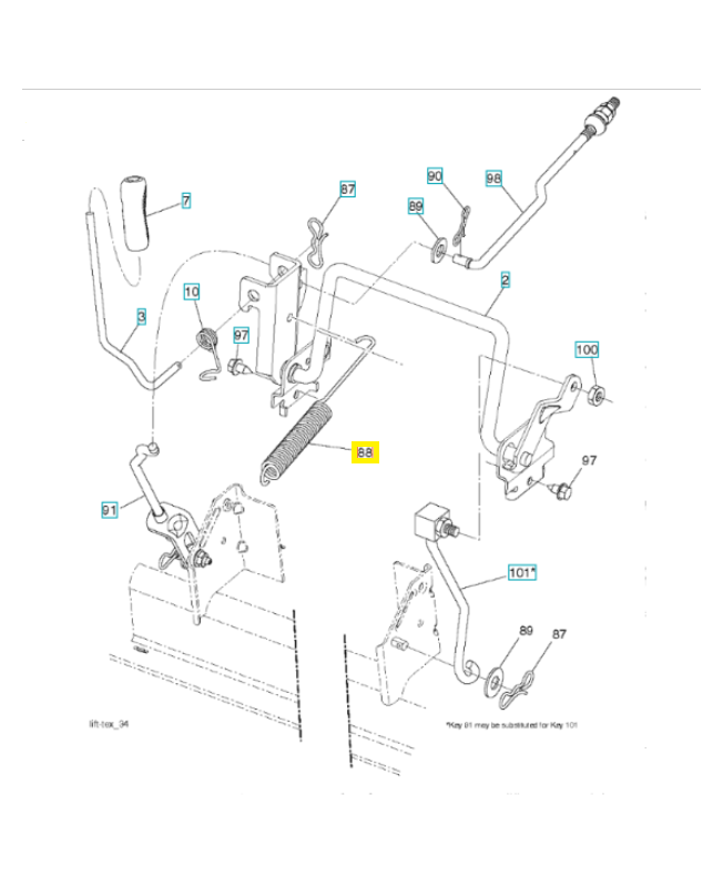 Ressort 583514901. Pièce de rechange Husqvarna