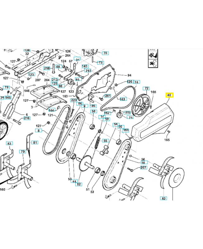 Capot 519653423 husqvarna