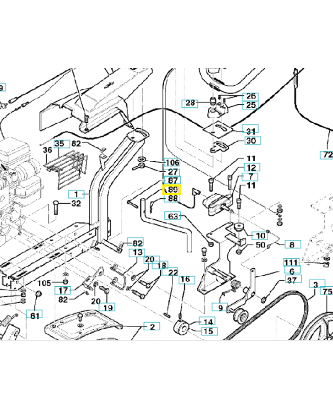 Éperon 519653078. Pièce de rechange Husqvarna