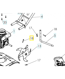 goupille 501985501. Pièce de rechange Husqvarna