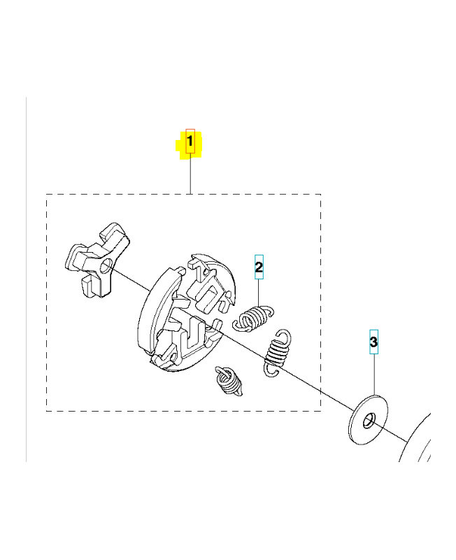 EMBRAYAGE 521557401. Pièce de rechange Husqvarna