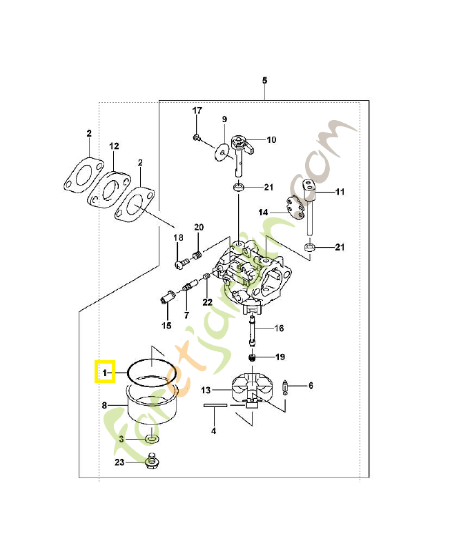 Anneau de joint 0001-992-5500. Pièce de rechange Sithl / Vicking