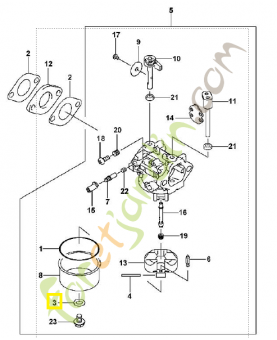 Anneau de joint 0001-992-5501. Pièce de rechange Sithl / Vicking