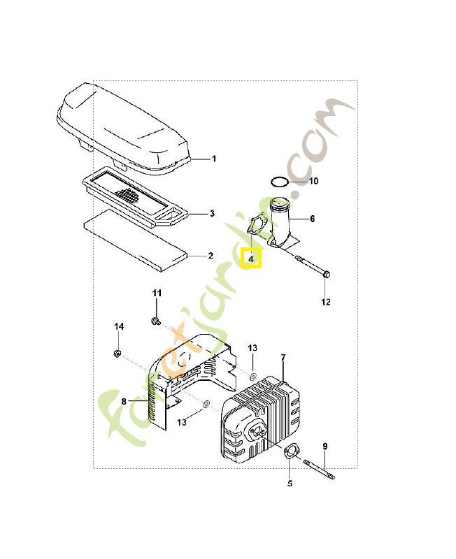 Joint 0001-129-0907. Pièce de rechange Sithl / Vicking
