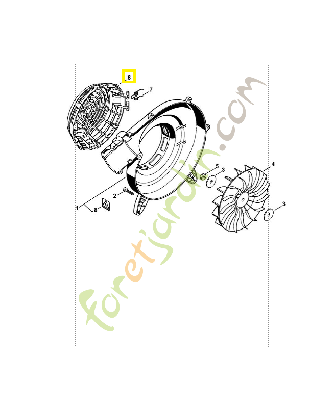 Grille de protection 4229-706-8000. Pièce de rechange Sithl / Vicking Grille de protection 4229-706-8000. Pièce de rechange Sithl / Vicking