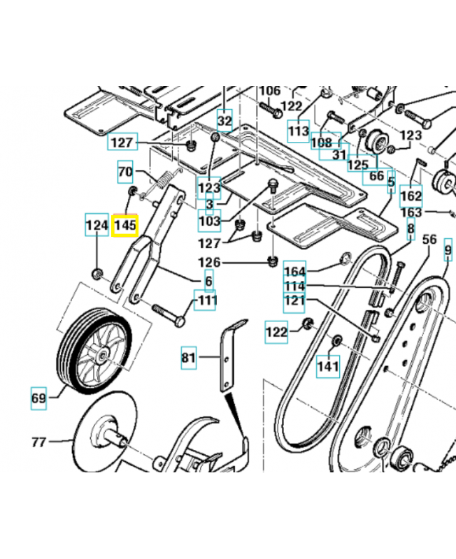 Rondelle 519653462. Pièce de rechange Husqvarna