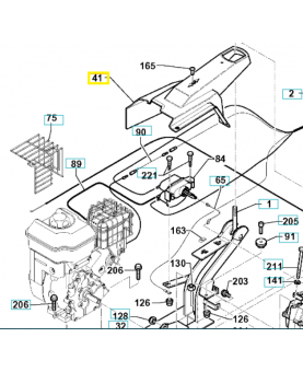 Couvercle 531008225. Pièce de rechange Husqvarna