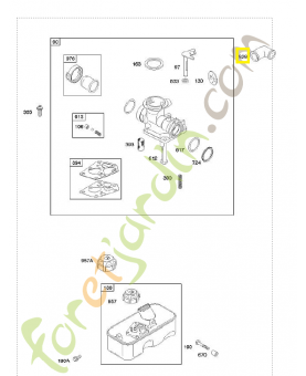 692189 Oeillet 0003-000-1062. Pièce de rechange pour moteur thermique Briggs et Straton