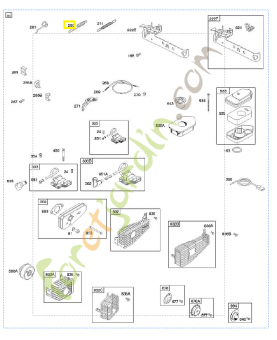 690251 Ressort régulateur 0003-000-0442. Pièce de rechange pour moteur thermique Briggs et Straton