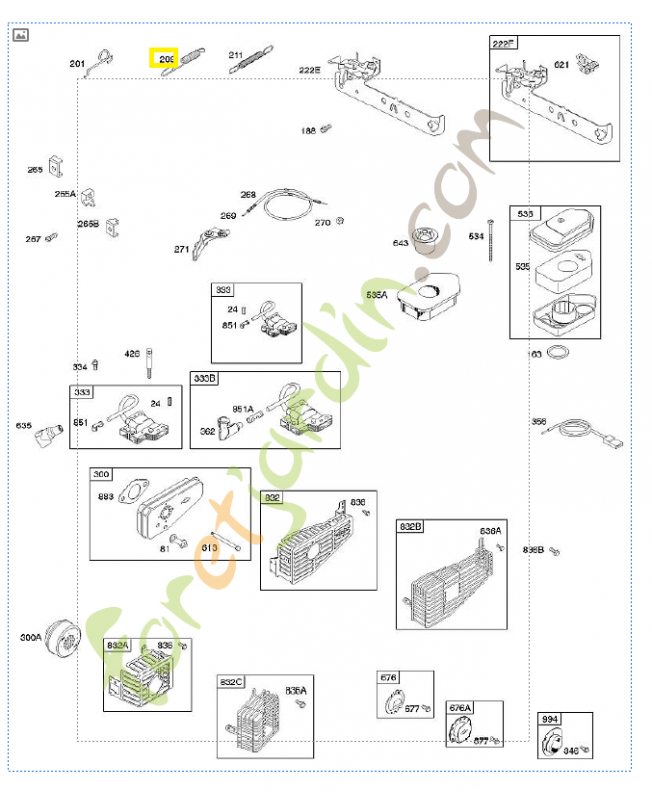 690251 Ressort régulateur 0003-000-0442. Pièce de rechange pour moteur thermique Briggs et Straton 690251 Ressort régulateur 0003-000-0442. Pièce de rechange pour moteur thermique Briggs et Straton