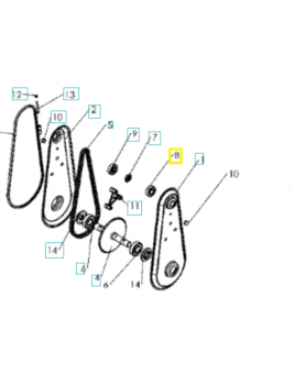 Roulement 505544001 remplace référence 519653094  