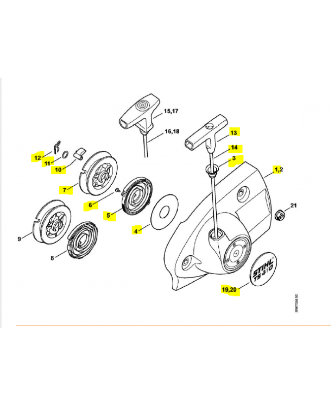 Couvercle de lanceur av.lanceu