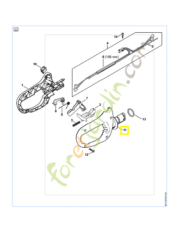 Monture de poignée 4237-791-0610. Pièce détachée Stihl / Vicking Monture de poignée 4237-791-0610. Pièce détachée Stihl / Vicking