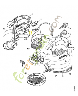 Interrupteur m/a 4811-435-0300. Pièce de rechange Sithl / Vicking