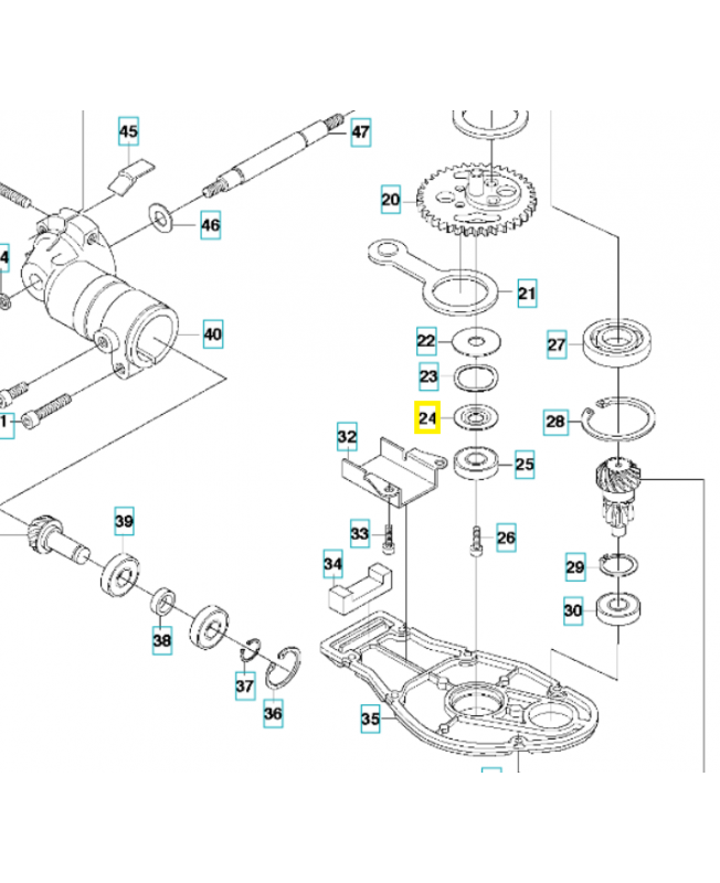 Rondelle 537341801. Pièce de rechange Husqvarna
